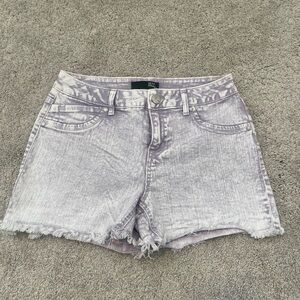 1822 Denim Light Purple Jean Shorts